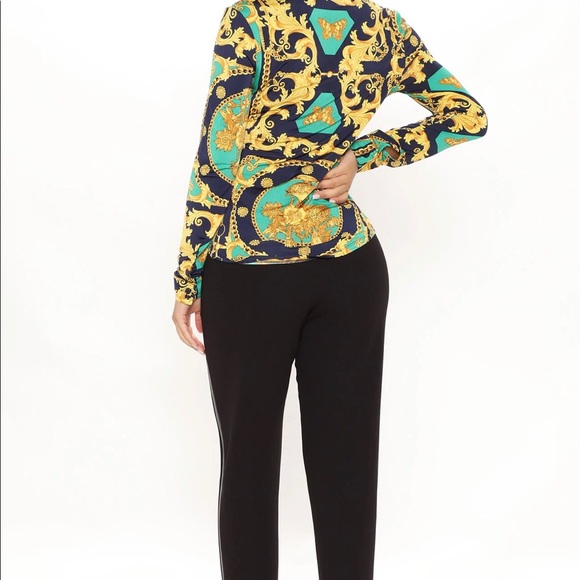 Jade green embroidered top - Picture 6 of 6